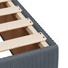 vidaXL Posteľn&yacute; r&aacute;m boxspring s matracom tmavosiv&yacute; 200x200 cm zamat