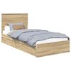 vidaXL &Uacute;ložn&aacute; posteľ Sonoma dub 100 x 200 cm Kompozitn&eacute; drevo
