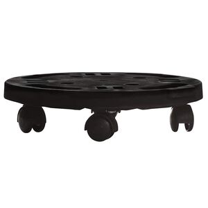 vidaXL Voz&iacute;k na rastliny s kolieskami priemer 30 cm čierny 170 kg