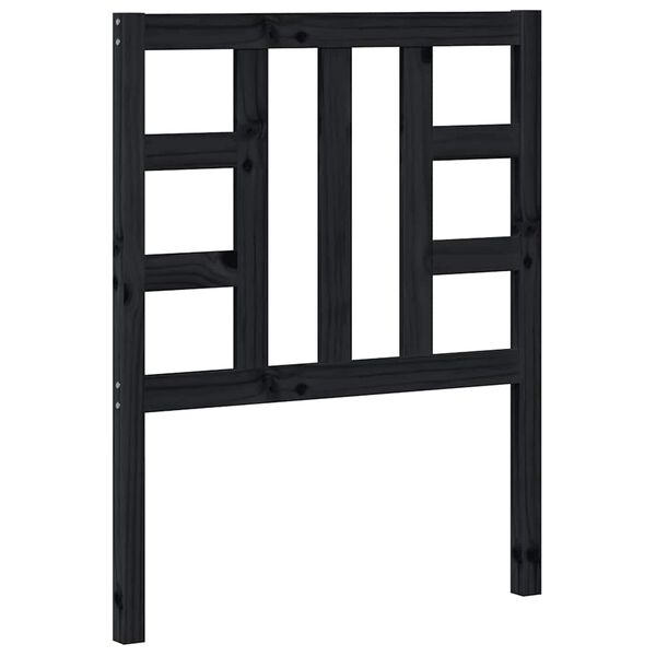 vidaXL Čelo postele čierne 81x4x100 cm mas&iacute;vna borovica