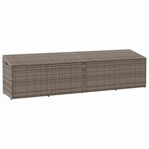 vidaXL Z&aacute;hradn&yacute; &uacute;ložn&yacute; box siv&yacute; 220x50x58 cm polyratan