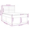 vidaXL Boxspring posteľ s matracom modr&yacute; 140x190 cm l&aacute;tka