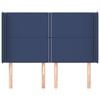 vidaXL Čelo postele so z&aacute;hybmi modr&eacute;147x16x118/128 cm l&aacute;tka