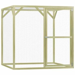 vidaXL Klietka pre sliepky 1,5x1,5x1,5 m, impregnovan&aacute; borovica