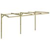 vidaXL Pergola k stene domu 2x4x2,2 m, drevo