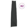 vidaXL Obaly na z&aacute;hradn&yacute; slnečn&iacute;k 2 ks 190x50/30 cm 420D oxford l&aacute;tka