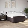 vidaXL Boxspring posteľ s matracom tmavohned&aacute; 140x190 cm l&aacute;tka