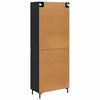 vidaXL Highboard 2 pcs Čierny dub Kompozitn&eacute; drevo