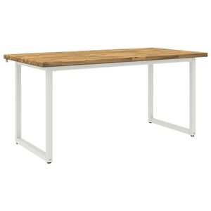 vidaXL &Scaron;tvorcov&yacute; jed&aacute;lensk&yacute; st&ocirc;l 160 x 70 x 75 cm Pevn&eacute; ak&aacute;ciov&eacute; drevo