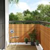 vidaXL Balk&oacute;nov&aacute; z&aacute;stena bledohned&aacute; 400x90 cm polyratan