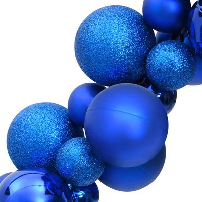 vidaXL Vianočná girlanda z gulí modrá 175 cm polystyrén