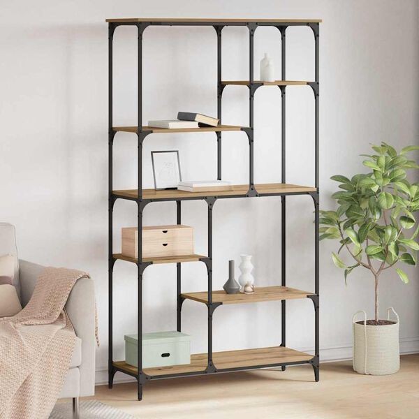 vidaXL Reg&aacute;l na knihy Remeseln&yacute; dub 99 x 35,5 x 176 cm