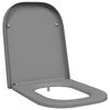 vidaXL WC sedadlo Siv&aacute; 47,5 x 35 x 3,6 cm Duroplast