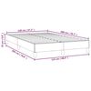vidaXL Posteľ bez matraca bledosivý 120x200 cm látka