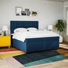 vidaXL Boxspring posteľ s matracom modrá 200x200 cm látka