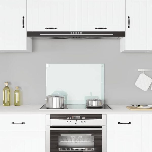 vidaXL Kuchynsk&aacute; z&aacute;stena, mliečna 70x50 cm, tvrden&eacute; sklo