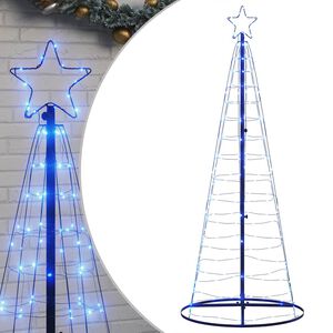 vidaXL LED vianočn&yacute; stromček 200 LED modr&eacute; 180 cm
