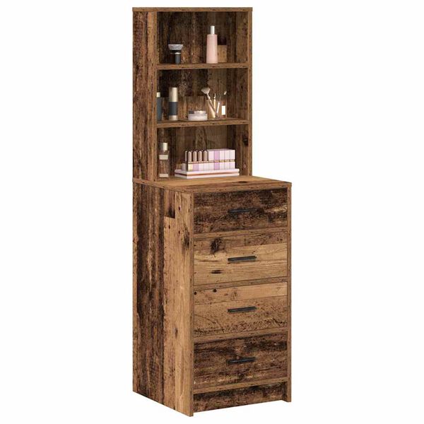 vidaXL Highboard Star&eacute; drevo 40 x 41 x 135 cm Kompozitn&eacute; drevo