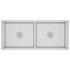 vidaXL Ručne vyroben&yacute; kuchynsk&yacute; drez, nehrdzavej&uacute;ca oceľ