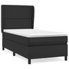vidaXL Boxspring posteľ s matracom čierny 90x190 cm umel&aacute; koža