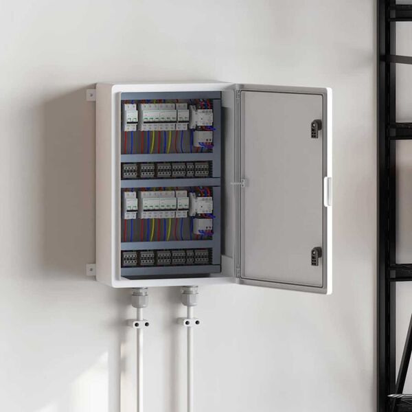 vidaXL Ovl&aacute;dacia skriňa Siv&aacute; 47 x 20 x 60 cm ABS plast