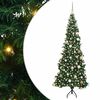 vidaXL Rohov&yacute; umel&yacute; vianočn&yacute; strom s 300 LED-i Zelen&aacute; 180 cm PVC a kov