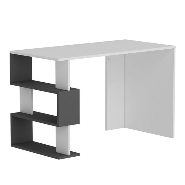 Homemania Poč&iacute;tačov&yacute; st&ocirc;l Patara 120x60x75 cm biely a antracitov&yacute;