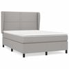 vidaXL Boxspring posteľ s matracom bledosiv&aacute; 140x200 cm l&aacute;tka