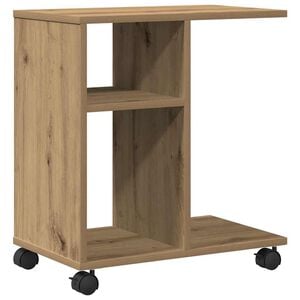 vidaXL Bočn&yacute; st&ocirc;l dub artisan 50 x 30 x 55 cm Kompozitn&eacute; drevo