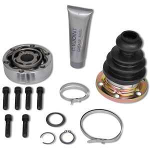 vidaXL Sada hriadeľov Čierna Kov