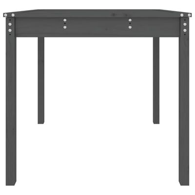 vidaXL Záhradný stolík sivý 82,5x82,5x76 cm borovicový masív
