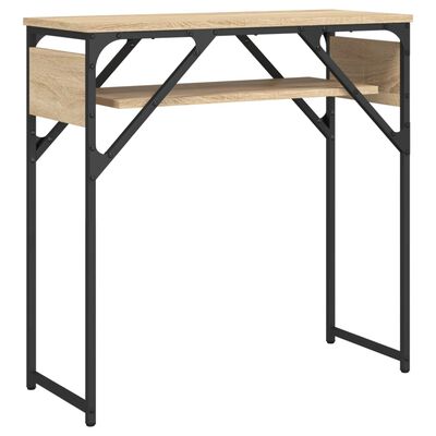 vidaXL Konzolový stolík s policou dub sonoma 75x30x75cm kompoz. drevo