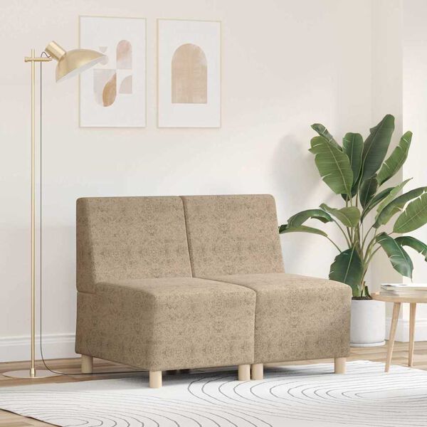 vidaXL Bezr&uacute;čkov&aacute; modul&aacute;rna sofa jednotka 2 pcs Svetlosiv&aacute;