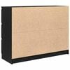 vidaXL Komoda dub čierny 100x35x76 cm kompozitn&eacute; drevo