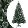 vidaXL Umel&yacute; vianočn&yacute; stromček 120 cm PVC a kov Zelen&aacute;