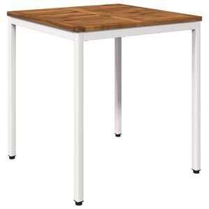 vidaXL Z&aacute;hradn&yacute; jed&aacute;lensk&yacute; st&ocirc;l Pr&iacute;rodn&aacute; a biela 70 x 68,5 x 75 cm