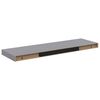 vidaXL Pl&aacute;vaj&uacute;ce n&aacute;stenn&eacute; police 2 ks, siv&eacute; 80x23,5x3,8 cm, MDF