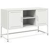 vidaXL TV skrinka biela 100,5x39x60,5 cm oceľ