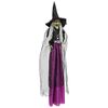 vidaXL Halloweenska visiaca čarodejnica SPOOKA Fialov&aacute; 30 x 133 cm