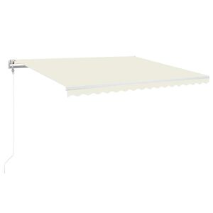 vidaXL Automatick&aacute; mark&iacute;za, LED a senzor vetra 450x350 cm, kr&eacute;mov&aacute;