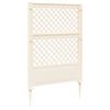 vidaXL Trellis s hrotom Biela 99 x 6 x 165 cm PP