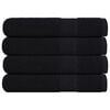 vidaXL Saunové osušky 4 ks FROGN čierne 80x200 cm 100 % bavlna