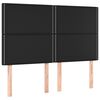 vidaXL Boxspring posteľ s matracom čierny 140x190 cm umel&aacute; koža
