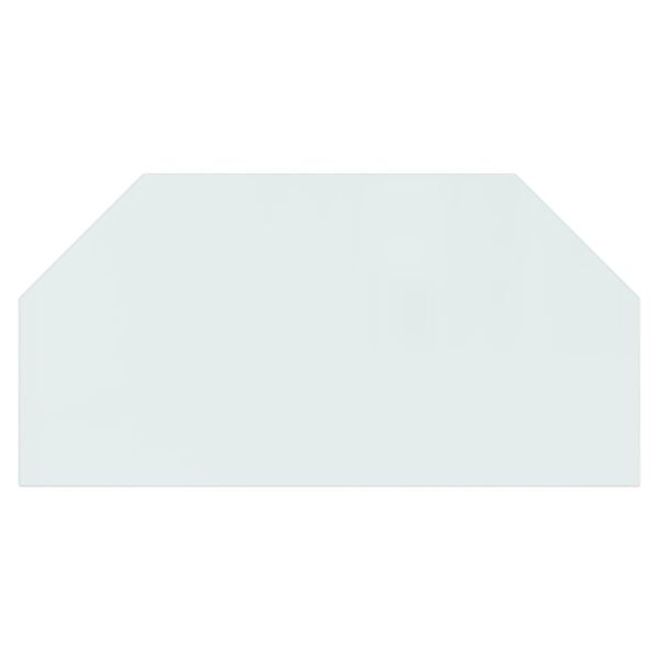 vidaXL Krbová sklenená doska šesťuholníková 100x50 cm