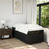 vidaXL Boxspring posteľ s matracom čierna 100x200 cm l&aacute;tka