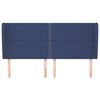 vidaXL Čelo postele so z&aacute;hybmi modr&eacute; 203x23x118/128 cm l&aacute;tka