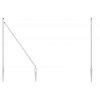 vidaXL Zemn&yacute; kol&iacute;k plotov&eacute;ho stĺpika 7 ks Strieborn&aacute;