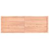 vidaXL Stolová doska svetlohnedá 180x60x(2-4)cm ošetrený masív hrany