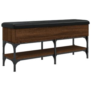 vidaXL Lavička na top&aacute;nky hned&yacute; dub 102x32x45 cm kompozitn&eacute; drevo