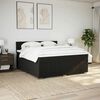 vidaXL Boxspring posteľ s matracom čierna 200x200 cm l&aacute;tka